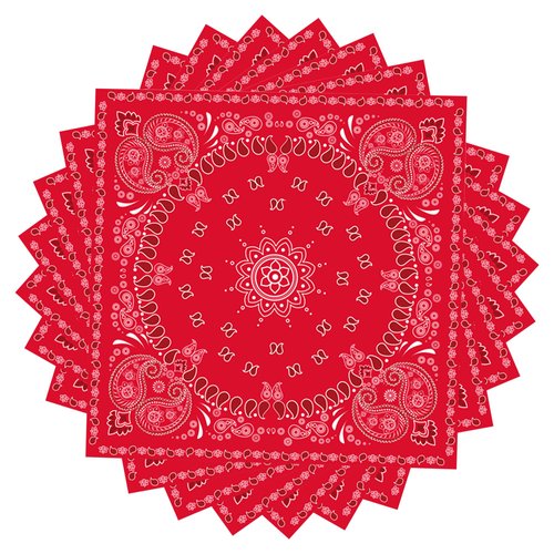 40Pcs Red Bandana Western Paper Napkins Red Bandana Disposable Party Napkins Set Paisley Print Bandana Western Paper Luncheon Napkins for Red Bandana Western Cowboy Theme Party Supplies