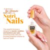 Amen Beauty Nutri Nails: Nail Strengthener with Proteins, Minerals, Hyaluronic Acid & Vitamins - Nail Hardener, Growth & Nail Biting Treatment for Damaged Nails and Adults.