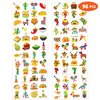 8 Sheets (96PCS) Mexican Tattoos Temporary Taco Twosday Theme Birthday Party Decorations Favors Supplies Stickers for Kids Boys Girls Gifts Classroom School Prizes Rewards