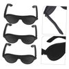 SEWACC 60pcs Doll Sunglasses Mini Sunglasses for Crafts Miniature Black Sunglasses Doll Dress up Eyeglasses Mini Doll Costume Accessories for Dollhouse Decoration