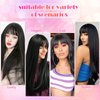 Hair Toppers for Thinning Hair Bangs Hair Clip in Extensions,Top Hair Pieces French Hair Bangs Fringe Hair Extension One Piece Clip on Front Bangs Hairpiece Forehead Topper for Girls Women,Black
