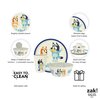 Zak Designs Bluey Kids Dinnerware Set 3 Pieces, Durable and Sustainable Melamine Bamboo Plate, Bowl, and Tumbler are Perfect For Dinner Time With Family (Bluey, Bingo, Bandit, Chilli)