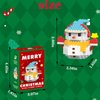 HGCYCF Christmas Blue Snowman Building Blocks Set Compatible with Lego Advent Calendar 2024 Stacking New Toys Holiday Present Box New Year Xmas Gifts for Kids for Boys & Girls and Adults