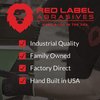 Red Label Abrasives 2 X 42 Inch Flexible Aluminum Oxide Multipurpose Sanding Belts for Woodworking, Leather, Rubber, Plastics & Light Metal Working - 60, 80, 120, 220, 320, 400 Grit 6 Pack Assortment