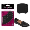 Foot Petals Womens Back of Heel Cushion Inserts, Heel Protectors, Comfortable Heel Grip for Pain Relief and Sizing, 1 pair, Black
