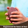 LMC Products 3 Pack of Mini Foam Footballs for Kids - Small, Tiny Football 4.75" in Length - Little Toy Football (Brown)
