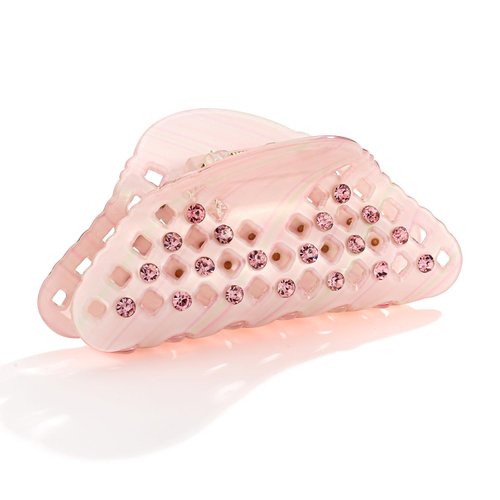 TOVABA Pink Hair Claw Clips for Women Rhinestone Hair Clips Cute Medium Hair Clips Trendy Hair Cl...