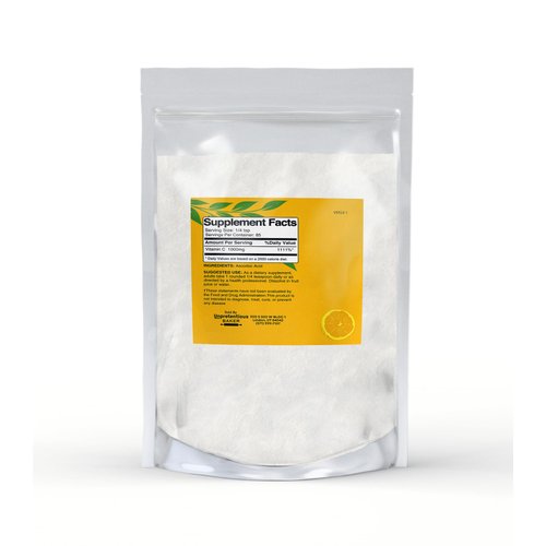 Unpretentious Vitamin C Powder Baker (3 oz) Ascorbic Acid, Resealable Bag