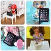 cobee 3Pcs Miniature Dollhouse Décor, 1:12 Metal Simulation Laptop Tablet Smart Phone, Mini- Dollhouse Miniatures Furniture Accessories, Doll House Miniatures Play Set (Black 3Pcs)