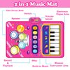 Toys for 1 Year Old Girl Gifts: Baby Piano Mat Toddler Toys Age 1-2 - 2 in 1 Piano Drum Babies Music Mat - Infant Musical Toy 12-18 Months Babies Birthday Easter Gifts for 1 2 3 Year Old Boys Girls