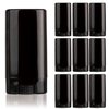 10 PCS plastic empty 15g black oval shape lip balm tube deodorant containers 0.5oz lipstick tube small wax packing container