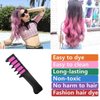 2 Set-New Hair Chalk Comb for Girls Kids, Washable Temporary Hair Color Dye for Birthday Party Gift Cosplay DIY, Christmas