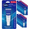 Vaseline Lip Therapy Advanced Healing Lip Balm Tube 12-Pack – White Petroleum Lip Protectant, 0.25 Oz Ea