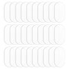 FINGERINSPIRE 30 Pcs Clear Miniature Bases 25x50mm Oval Acrylic Action Figure Display Bases 2mm Thick Miniature Bases Blanks Acrylic Mini Oval Base for Miniatures Wargaming Boardgaming Collectible