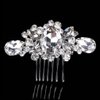 Foyte Wedding Hair Comb Silver Rhinestone Headpiece Crystal Hair Piece Bridal Hair Accessories Bride Hair Side Comb for Women and Brides