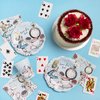 Talking Tables 8 x Blue Alice in Wonderland Paper Disposable Cups | Mad Hatter Themed Party Supplies for Afternoon Tea Party, Onederland Birthday, Mother's Day, Baby Shower, 100% Recyclable