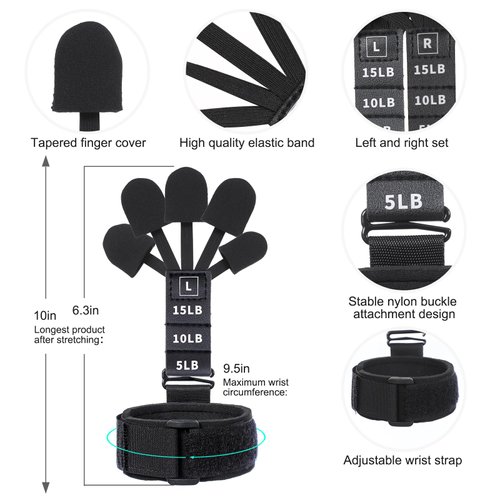 Grip Strength Trainer for Elderly, Forearm Exerciser, Low intensity Hand Reahbilitation, Finger Strengthener for Grip Strength/Finger Exerciser Great for Physical Therapy