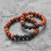 Mystiqs Kids and Adult Matching Lava Rock Beaded Stone Bracelets Essential Oil Diffuser Set for Aromatherapy Ideal for Anti-Stress or Anti-Anxiety