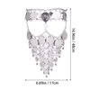 Beaupretty Women Masquerade Masks Face Chain Metal Jewelry Belly Dance Face Coin Veil Halloween Dance Play Accessories Silver