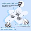 Lash Clusters Kit Natural DIY Eyelash Extension Kit Wispy Individual Lashes Extension CC Curl 9-11MM Lash Bond and Seal Tweezers for Beginner by Newcally
