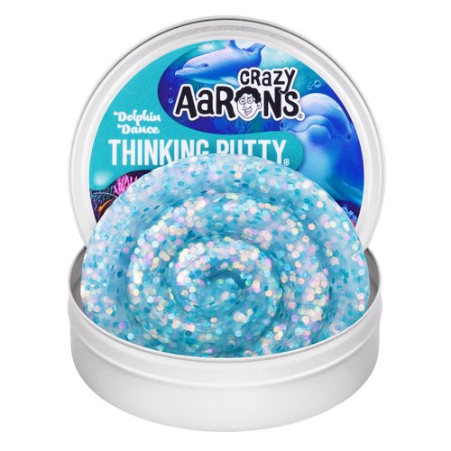 Crazy Aaron’s Dolphin Dance Thinking Putty - Blue Swirl Sensory Play Putty - Non-Toxic - Never Dries Out - Creative Toy Fun for Ages 3+