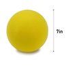 Jaegvida Silent Basketball Uncoated Foam Ball Silent Ball Playground Ball 7inch (Yellow)