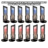 Set of 12 Display Stands for Wrestling Action Figures