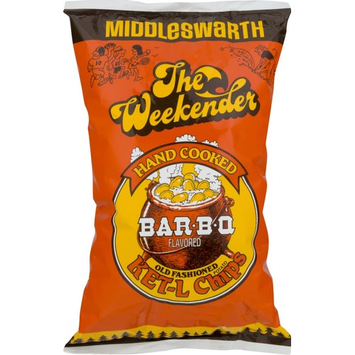 Middleswarth Hand Cooked Old Fashioned KET-L Potato Chips Bar-B-Q Flavored The Weekender (3 Bags)