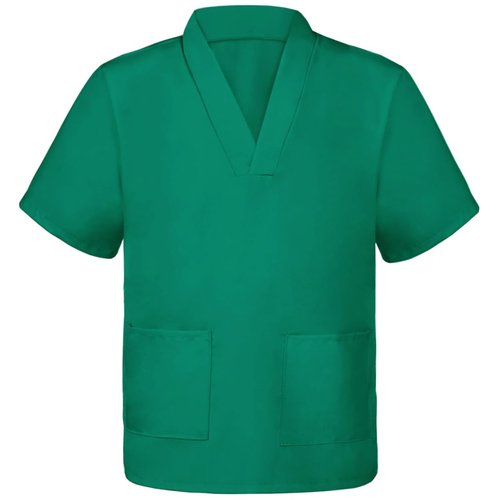 Doctor Nurse Scrubs, Kids Role Play Doctor Costume With Realistic Accessories for Boys Girls Ages 3-12(Doctor Scrubs, Dark Green/4-5T)