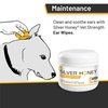 Absorbine Silver Honey Rapid Ear Care Vet Strength Pet Wipes, 50ct, Manuka Honey & MicroSilver BG