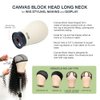 STUDIO LIMITED Tripod Mannequin Head Wig Stand with Canvas Block Head DIY Wig Making Set (23" Set)