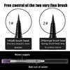 AVIERLL Waterproof Liquid Eyeliner -2Pens Black Eyeliner Long Lasting&Smudgeproof Makeup Liner Easy Liquid Pen 0.03 Fl. Oz (Black)