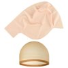 Morcheiong 2/4/8 Pieces Bald Cap for Halloween Costumes Makeup Latex Bald Head Wig Caps Bald Cosplay for Adults Women (Classic Style, 2)