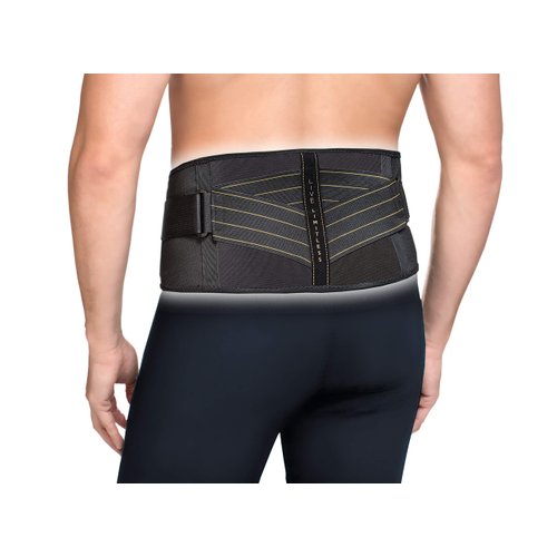 Copper Fit Unisex Adult Pro Back Belt Compression Brace Cummerbund, Black, 2XL 3XL US