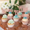 30PCS 13th Birthday Cupcake Toppers Glitter Thirteen Happy 13th Straight Outta 2011 Cupcake Picks for Cheers to 13 Years 13th Birthday Anniversary Party Decorations Supplies Rose Gold