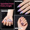 Beetles Glitter Gel Nail Polish 6 Colors Sparkle Pink Purple Blue Gel Polish Kit Chameleon Crushed Diamond Multifunction Soak off Uv Nail Gel DIY Manicure