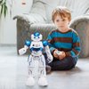 SGILE RC Robot Toys for Kids, Gesture Sensing Programmable Rechargeable Remote Control Robot for Age 3 4 5 6 7 8 12 Year Old Boys Girls Birthday Gift Present, Blue