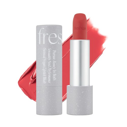 FRESHIAN Sensual Vegan Lipstick Blur (07 Touch, 0.12oz) - Long-Lasting Formula, Lightweight Matte Lipstick, Korean Makeup. Shea Cocoa Butter, Vegan.