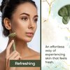 Beautyfrizz Jade Face Roller - Jade Roller for Face and Gua Sha Massage Tool - Gua Sha and Jade Roller - Guasha Tool for Face - Skin Care Gift Set