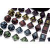 5 Sets New Black Polyhedral Dice with Satin-Lined Velvet Bag for Dungeons and Dragons DND RPG MTG D20 D12 D10 D8 D6 D4