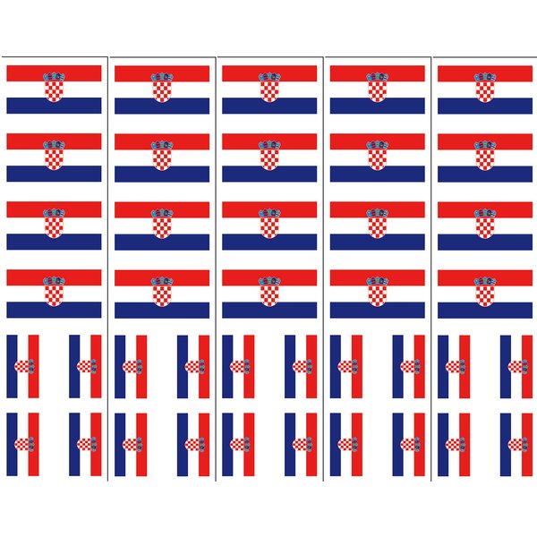 40 Tattoos: Croatia Flag, Croatian Party Favors
