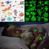 Konsait Temporary Tattoos for Kids, 120 Pcs Luminous Tattoos Stickers Mermaid, Pirate, Dinosaur, Butterfly, Car, Space, Shark, Autobots, Animal Tattoos for Girls Boys Party Favors Supplies