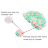 Medifier Lace Vintage Swim Cap Floral Petal Retro Style Bathing Caps for Women Rose Pink and Green