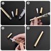 3ml Empty Nail Oil Pen with Brush, Twist Pen for Tooth Whitening, Gel Lip Gloss Container, Eyelash Growth Liquid Tube(Golden, 24 PCS)