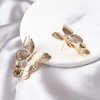 YienDoo Boho Big Butterfly Drop Earrings Vintage Gold Double Butterfly Dangle Earrings Statement Animal Butterfly Earrings Prom Butterfly Earrings Jewelry for Women