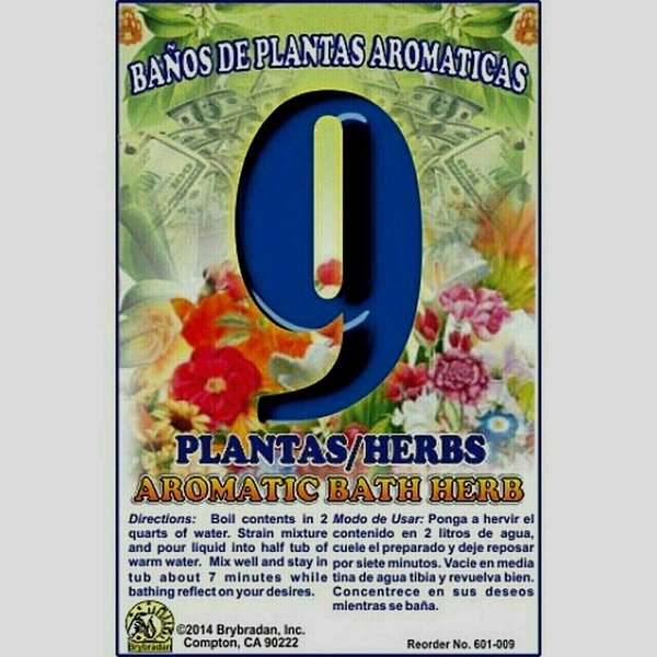 3 Pcs Aromatic Soothing Herbal Bath 9 Herbs 9 PLANTAS BANO PLANTAS AROMATICAS - Made in USA - 1 OZ