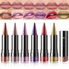 YOUNG VISION Shimmering Metallic Lipstick Set – 6-Piece Copper and Shimmer Lip Color Collection, Long-lasting Bold Shine, Smooth Texture for Sculpted Lips