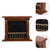 Toyvian Miniature Wooden Fireplace Dollhouse Furniture Micro Landscape Accessories for DIY Mini Home Scene Decoration Supplies