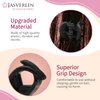 JASVERLIN Matte Black Small Hair Clips Tiny Claw Clips for Fine Thin Hair, Women Little Girl Plastic Mini Hair Accessories Clam Clip for Styling, Non-Slip Strong Grip Jaw 50pcs (Matte Black)