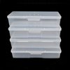 Clear Manicure Tool Box, Lokyango Personal Nail Box Storage Case for Organizing, Plastic Nail Tool Box for Manicure Pedicure Kit (4pcs)